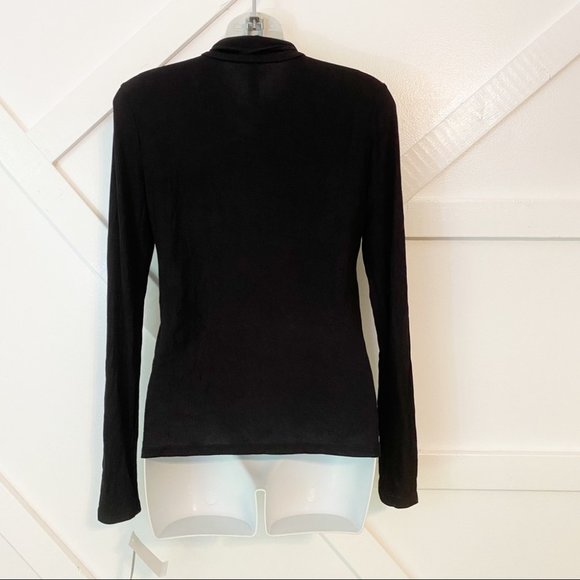 Lord & Taylor Turtleneck Long Sleeve Ribbed Top S - Picture 4 of 8